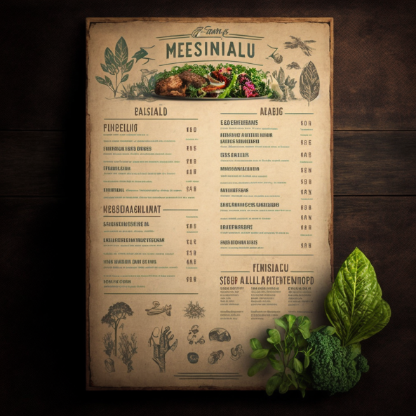 sustainability tips 2023 menu board