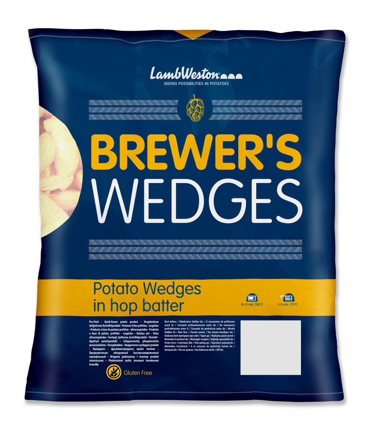 Lamb Weston Brewer's Wedges pack 2